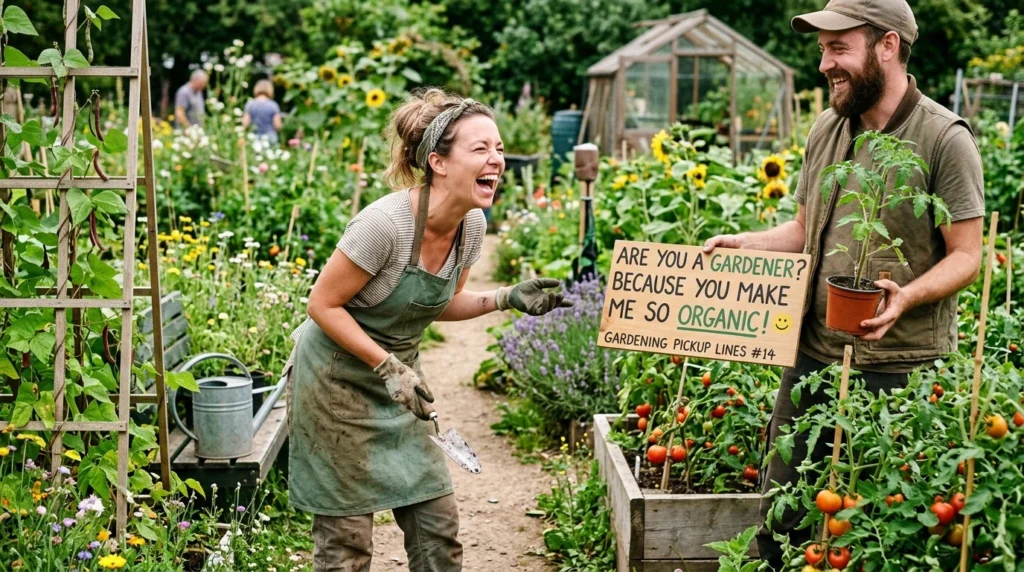 gardening pickup lines