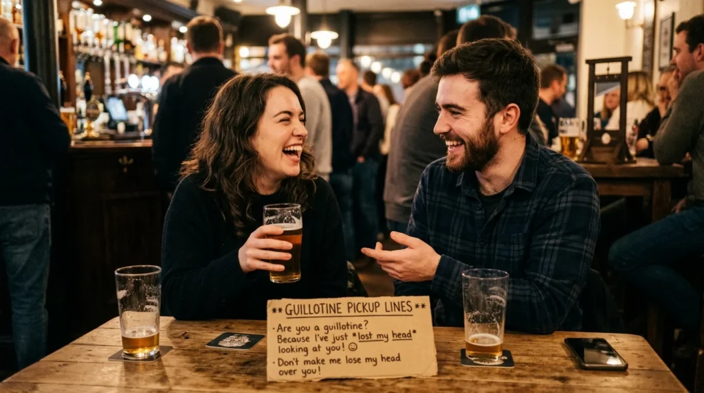 guillotine pickup lines