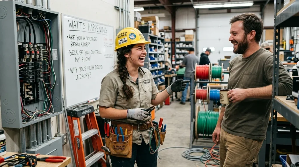 electrician pickup lines