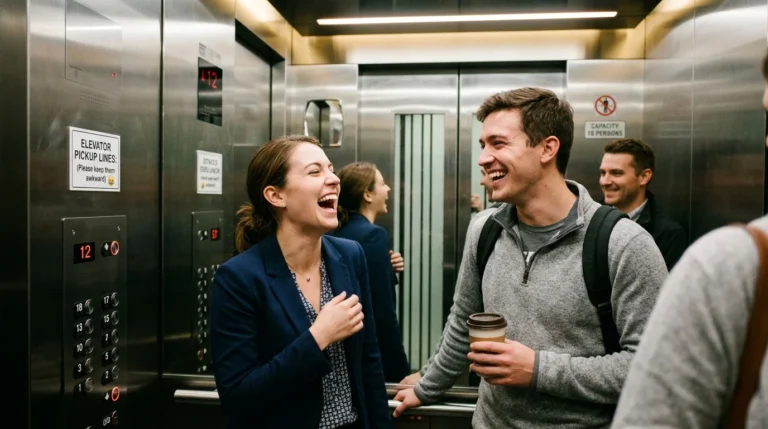 elevator pickup lines