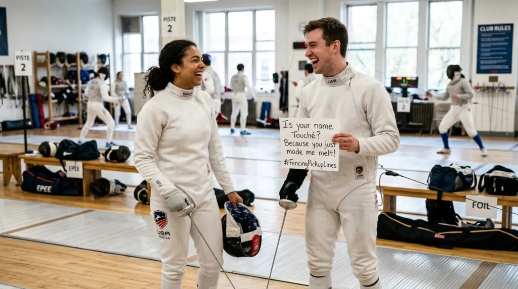 fencing pickup lines